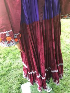 Robes ethniques Kuchi Vintage fête afghane/pakistanaise robe traditionnelle multicolore en dentelle décorée pour les événements traditionnels Kuchi - Product Image 5