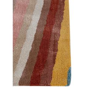 Tapis rectangulaires classiques à rayures en laine et viscose, tuftés à la main, Acar Gold, pour couloir, salon, en soie de bambou PP Tra-14837 - Product Image 4