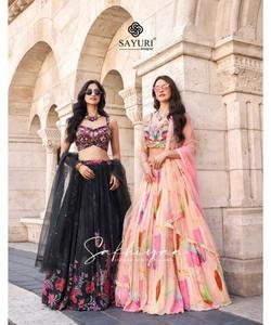 Prix de gros coton lourd feuille de soie impression Lehenga Choli beau vêtement ethnique Dupatta indien pakistanais tenue de réception - Product Image 3