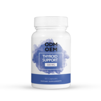 Capsules à base de plantes pour le soutien de la thyroïde, marque privée, avec magnésium et zinc, 90 capsules/flacon, pour hommes et femmes, sauf femmes enceintes