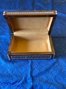 Modern Luxury Artisan Crafted <b>Wooden</b> Mother Pearl Inlay Floral Pattern Customizable Shape <b>Jewelry</b> <b>Box</b> Storage Case Home Interior - Product Image 6