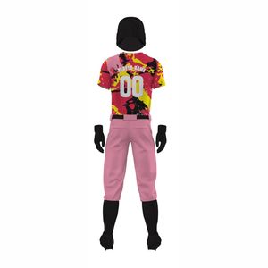 ชุดกีฬาแบบปรับแต่งได้ชุดเครื่องแบบเบสบอลระบายอากาศได้ดีสำหรับทีมดีไซน์ขนาดใหญ่พิเศษพิมพ์โลโก้ได้ - Product Image 6