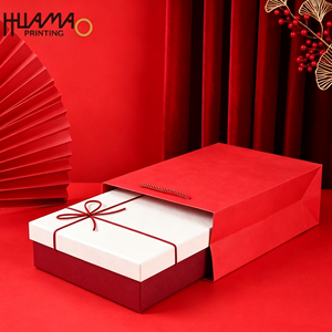 Caja telescópica roja de lujo con acabado mate para regalo de propuesta a damas de honor, recuerdo de boda, bufanda, joyería, regalo de San Valentín, embalaje para días festivos. - Product Image 1