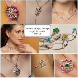 แหวนเพชรสำหรับปลูกในห้องปฏิบัติการสีน้ำเงินที่มีความซับซ้อน10K 14K ทอง18K เครื่องประดับทันสมัย - Product Image 6