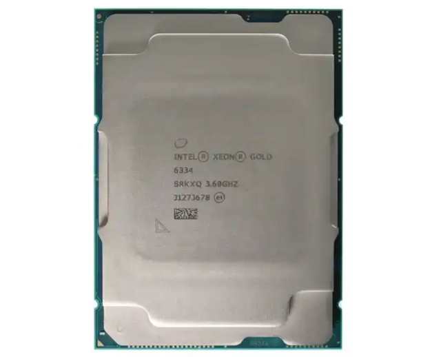 For Xeon Gold 6334 8-Core 3.6GHz Server Processor Used & New with 6MB L3 Cache LGA 4189 Socket Tray Package in Stock