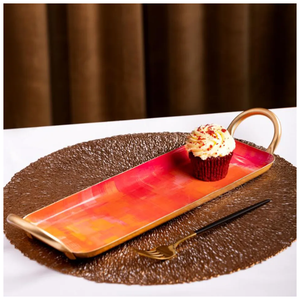 Plaques de chargeur en acier inoxydable de polissage miroir de haute qualité plateau de service pour la décoration de mariage de fête - Product Image 1