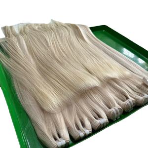 Couleur de cheveux bruts 613 paquet vietnamien de cheveux humains droits cheveux humains en gros sans colle HD dentelle frontale perruques pour les femmes noires - Product Image 1