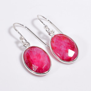 Pendientes de gota de Plata de Ley 925, piedra preciosa de corte redondo de amatista, exportador de joyas de piedras preciosas de plata antigua, joyería de plata fina - Product Image 2