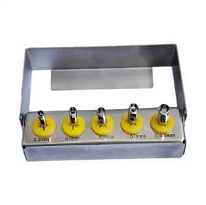 Kit de poinçonnage tissulaire pour implants dentaires Medicab 5 pièces, usage professionnel, instruments chirurgicaux manuels de haute qualité, porte-fraise, certifié CE 3 ans - Product Image 3