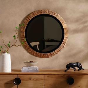 Miroir mural luxueux en métal doré ajoutant une élégance royale, un design moderne chic et une surface réfléchissante de qualité supérieure aux intérieurs - Product Image 2