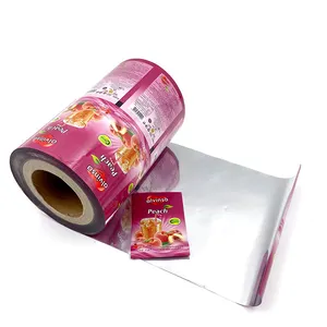Custom Printed Powder Drink Sachets For Reusable Soft Drinkspowder Roll Film Coffee Envelope Pink Mylar Bags