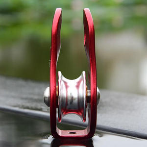 Outil de rappel Mobile poulie simple 20KN pour Zip Line Rock Tree Escalade Alpinisme Corde 13mm - Product Image 6