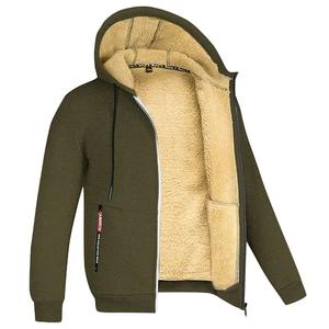 Men's Heavyweight Sherpa Fleece Lined <b>Jackets</b> Coats Windproof Zip Up <b>Hoodie</b> Winter Warm Hooded Sweatshirt Outerwear Outfits Tops - Product Image 4