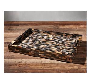 Bandeja de servicio de cuerno de búfalo natural indio puro para el hogar con logotipo de vivero-Precio de fábrica de cuerno genuino - Product Image 3