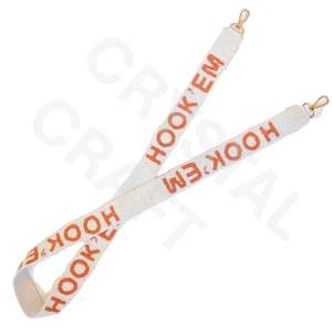 Saints Gold Seed Bead Bag Straps Accesorios de moda con forma personalizada y correa de monedero con cuentas de diseño - Product Image 2