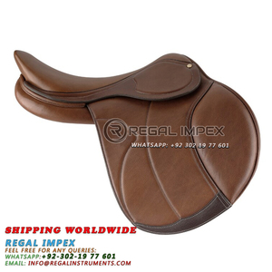 Selle d'équitation britannique en cuir synthétique et cuir mixte, selle de course en cuir sur mesure, 17.5 pouces, 17 pouces, fournisseur de Farrier - Product Image 6
