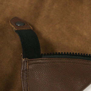 Brown Genuine Leather Horse Riding <b>Half</b> <b>Chaps</b> Zipper English Riding Leg Protectors for Training Competition - Product Image 6