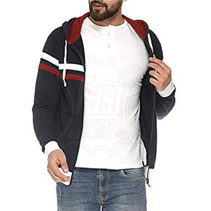 Sweat à capuche zippé pour homme de haute qualité avec poches, impression personnalisée, sweat à capuche zippé pour homme, utilisation en extérieur, polaire épais et chaud - Product Image 2