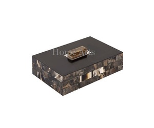 Caja de almacenamiento de joyería de madera de diseño fantástico tamaño personalizado forma rectangular anillo oreja anillos caja de almacenamiento para la venta - Product Image 1