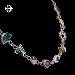 Coloré Charme Collier Hiphop Moissanite Glacé Pendentif Chaîne pour Femmes Hommes Streetwear Bijoux Bling Déclaration Collier - Product Image 2