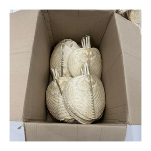 Natural Handmade Bamboo Leaf Shaped Hand <b>Fan</b> Vietnam Eco-Friendly Rustic <b>Wedding</b> Souvenir, Ceremony Decoration and Party Gift - Product Image 4