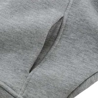 Top Corto con Capucha para Mujer, Invierno, Color Sólido, Diseño con Cremallera, Tejido de Felpa, 100% Algodón, Uso Diario, Ligero, Tallas Grandes, Personalizable