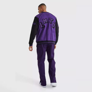 Chaqueta universitaria hecha a medida Letterman Bomber Jacket chaquetas de béisbol informales de Invierno 1 pieza ropa de invierno para hombres Stand impreso - Product Image 6