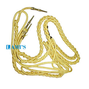 OEM Aiguillette al por mayor uniforme pertrechos diseño personalizado cordones de hombro Aiguillettes - Product Image 1