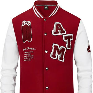 Chaqueta Safari Impermeable con Cuello Alto y Cremallera para Hombre, Estilo Vintage, Bordada, para Otoño - Product Image 1