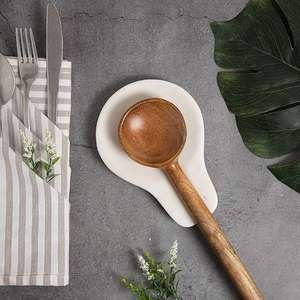 Reposacucharas de Mármol Moderno, Ecológico y Duradero, Apto para Lavavajillas, para Uso en Restaurantes y Mesas de Comedor - Product Image 3