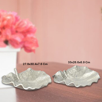 Bols en aluminium faits à la main, design contemporain, bordure médiévale, pour servir salades, desserts, fruits, chips, sauces - Utilisation domestique et hôtelière