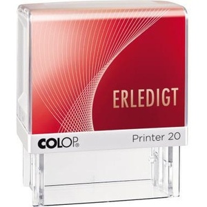 Tampon encreur automatique rouge 20x38x14mm en plastique pour bureau et bricolage - Product Image 1