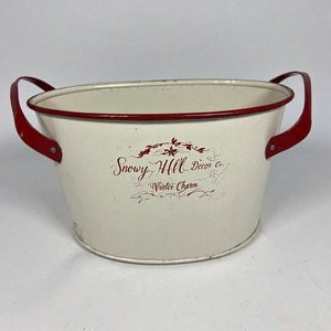 Snowy Haven Christmas <b>Planter</b> Made from Galvanised Metal Built to Showcase Winter <b>Trees</b> Floral Displays and Holiday Touches - Product Image 6