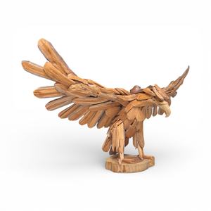 Mesa de Madera de Teca con Diseño Rústico y Artístico Hecha a Mano por Pitoyo Indo Furniture, de Yogyakarta, Indonesia - Product Image 2