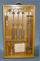 Orsat 3 Pipette Apparatus Flue Gas Testing 100ml Burette Wooden Frame Borosilicate Glass IS Standard Best Quality BALAJI India