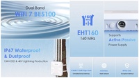 Punto de Acceso Exterior Wavlink WN573HBE2 BE5100, Router Mesh, Extensor WiFi de Largo Alcance, AP WiFi 7 Wavlink 1KM