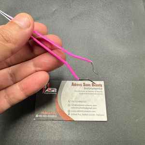 Pince à épiler pour cils en acier inoxydable de haute qualité, conçue avec précision, durable, pointe aiguë, antistatique ASB - Product Image 4