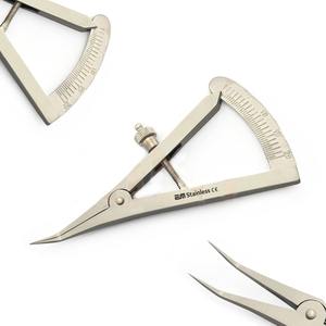 Calibrador de medición dental Castroviejo curvado con tornillo de bloqueo instrumentos quirúrgicos de 20mm - Product Image 5