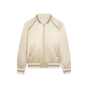 เสื้อแจ็คเก็ตบอมเบอร์คอตั้ง ไนลอน ทรงเข้ารูป น้ำหนักเบา กันลม สำหรับกิจกรรมกลางแจ้ง หลากสีพื้น แบบขายส่ง - Product Image 5