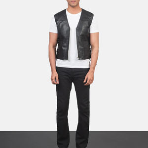 Chaleco de Cuero Casual para Motocicleta para Hombre, Ligero y de Alta Calidad, con Logotipo Personalizado, Transpirable y para Invierno, Ropa Exterior a Bajo Precio - Product Image 3