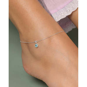 NOVAMART Fine Buy 100% <b>Real</b> 925 Silver Anklets/ Payal for Women & Girls Cute Style Gold Plated with 14K Material Diamond Stone W - Product Image 4