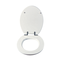Siège de toilette en MDF Offre Spéciale, couverture de siège de toilette en bois de couleur blanche populaire, couverture plate