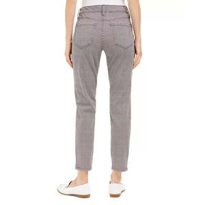 Jeans Skinny da Donna Charter Club a Vita Alta Fantasia Pied de Poule Taglia 14 in Denim Traspirante per l'Autunno, Semplici con Effetto Contenitivo, Colore Bianco - Product Image 2