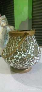 Juego de soporte de vela de fiesta de vidrio de mosaico de vela redonda estilo Phero para decoración de hogar y jardín de proveedor indio - Product Image 4