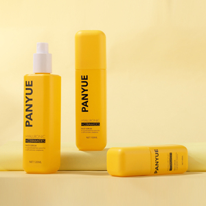 Tùy chỉnh chăm sóc da màu vàng vuông bao bì thủy tinh đặt 30g 40ml <span class=keywords><strong>100ml</strong></span> 120 ml mỹ phẩm Toner Lotion bơm chai và Kem <span class=keywords><strong>Jar</strong></span> - Product Image 3