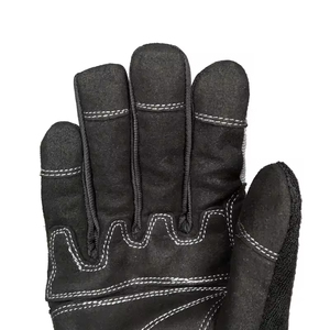 Venta al por mayor de guantes de trabajo mecánicos antiabrasión de cuero sintético acolchado con palma Guantes mecánicos de manipulación de montaje resistentes - Product Image 4
