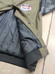 Veste d'hiver pour hommes personnalisable de haute qualité Varsity Letterman Baseball Design toile solide décontracté avant coupe-vent imperméable - Product Image 6