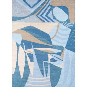 โอเรนดา บลู พรมขนสัตว์ทอแบบแบน DW-224 สำหรับตกแต่งห้องนั่งเล่นในบ้าน พรมทางเดินรูปทรงสี่เหลี่ยมผืนผ้าลายนามธรรม - Product Image 1