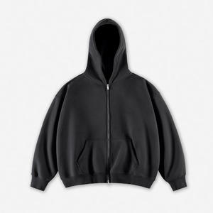 Custom Zipper Oversized Luxury Hoodie 100% Cotton Fleece Unisex Plus Size Men's Zip up Hoodies Winter Pocket for Men - Product Image 5