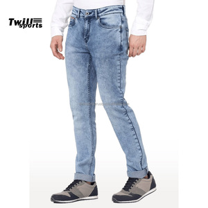 กางเกงยีนส์เดนิมพรีเมียมทรงดินสอ สไตล์ไฮสตรีท แบรนด์ TWILL SPORTS ผลิตจากผ้าฝ้าย 100% ระบายอากาศได้ดี ให้ความสบายเหนือระดับและสไตล์เหนือกาลเวลา - Product Image 2